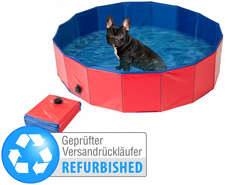 Sweetypet Faltbarer XL-Hundepool mit rutschfestem Boden, Versandrückläufer