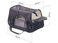 Sweetypet Hand & Auto-Transporttasche für Haustiere bis 8 kg, Größe M, schwarz