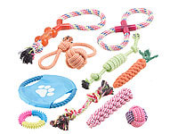 Sweetypet 10er-Set bunte Hundespielzeuge aus Baumwolle zum Kauen und Toben; Aquarien-Komplettsets Aquarien-Komplettsets Aquarien-Komplettsets 