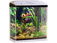 Sweetypet Nano-Aquarium-Komplett-Set mit LED-Beleuchtung, Pumpe und Filter, 25 l