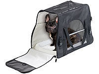 Sweetypet Hand & Auto-Transporttasche für Haustiere bis 15 kg, Größe L, schwarz; Selbstkühlende Gel-Matten für Haustiere Selbstkühlende Gel-Matten für Haustiere 